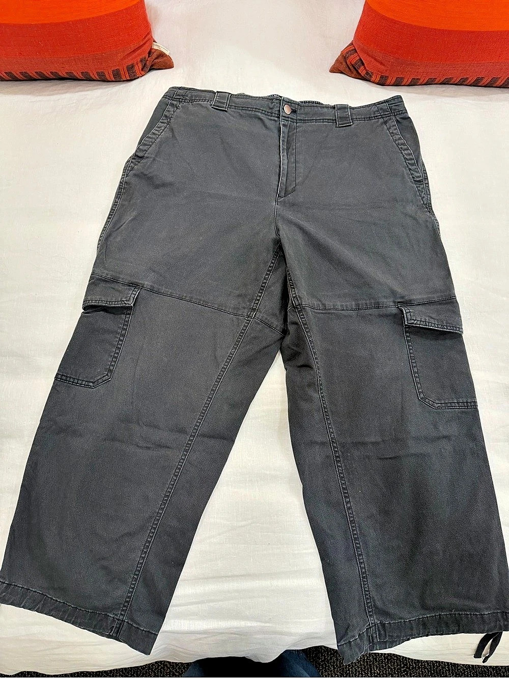 Old Navy Women's Wide Leg Cargo Pants Black XL